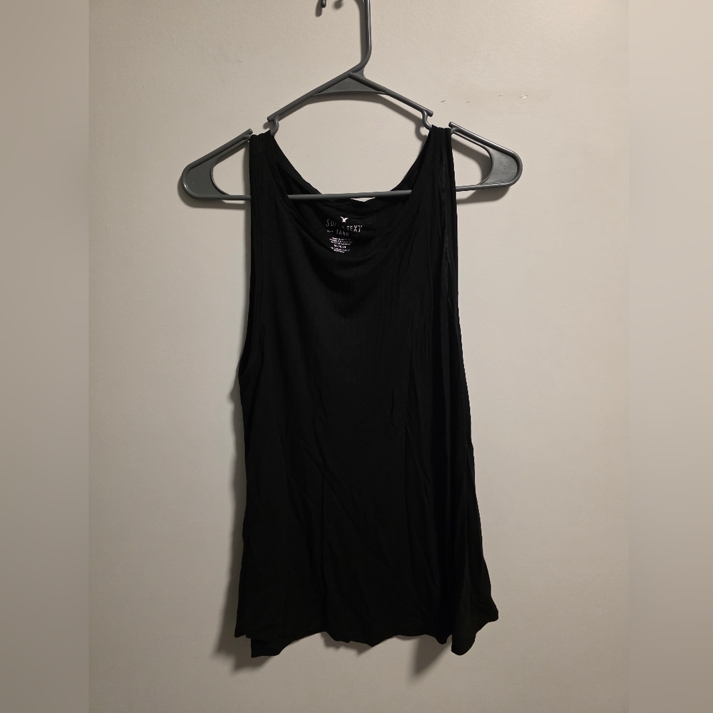 American Eagle Outfitters Black Soft & Sexy Tank Top